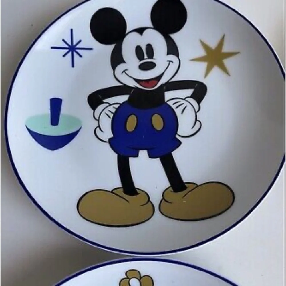 Disney Mickey & Minnie Mouse Hanukkah Celebration Appetizer Plates set o…